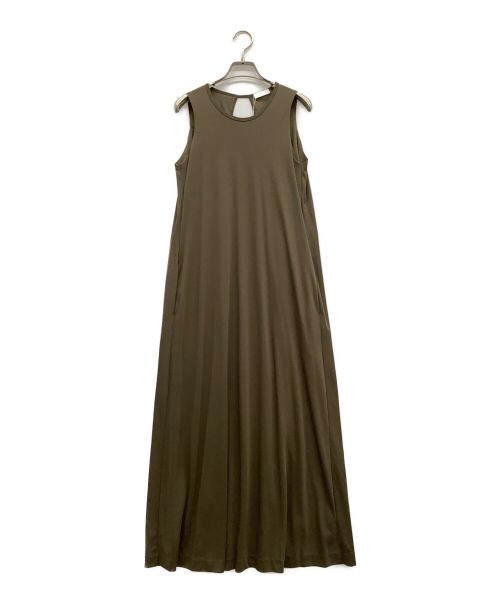 BALLSEY（ボールジィ）BALLSEY (ボールジィ) コットンスムースジャージー アメリカンスリーブワンピース ブラウン サイズ:34 未使用品の古着・服飾アイテム