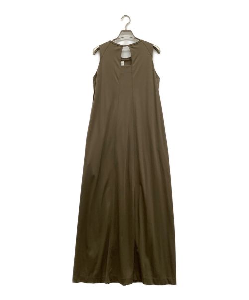 BALLSEY（ボールジィ）BALLSEY (ボールジィ) コットンスムースジャージー アメリカンスリーブワンピース ブラウン サイズ:34 未使用品の古着・服飾アイテム