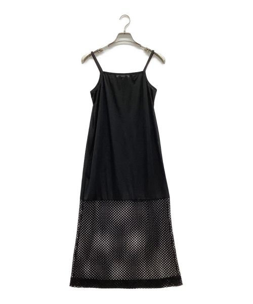 DOUBLE STANDARD CLOTHING（ダブルスタンダードクロージング）DOUBLE STANDARD CLOTHING (ダブルスタンダードクロージング) ESSENTIAL ネットアンサンブルワンピ ブラック サイズ:38の古着・服飾アイテム