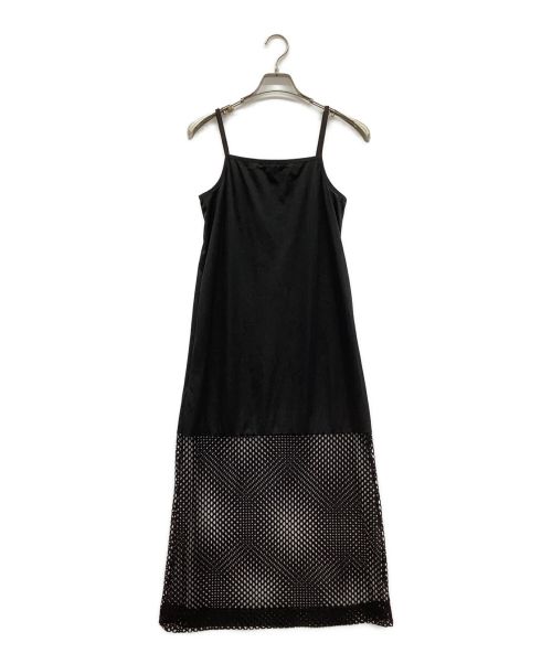 DOUBLE STANDARD CLOTHING（ダブルスタンダードクロージング）DOUBLE STANDARD CLOTHING (ダブルスタンダードクロージング) ESSENTIAL ネットアンサンブルワンピ ブラック サイズ:38の古着・服飾アイテム