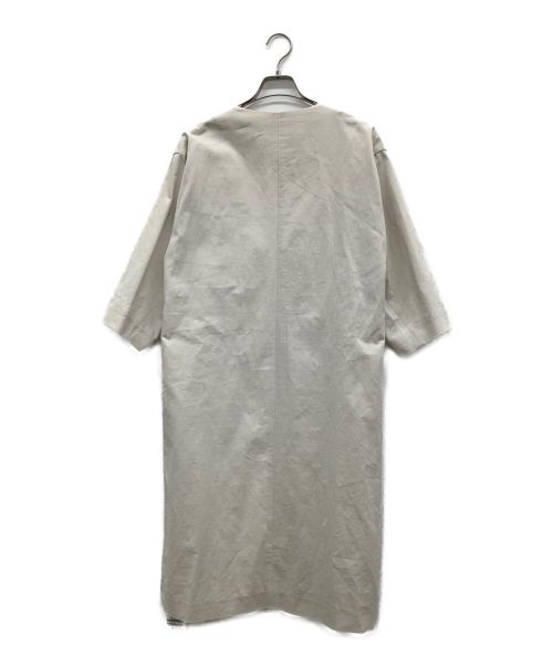 Noble（ノーブル）Noble (ノーブル) ノーカラーコート アイボリー サイズ:36の古着・服飾アイテム