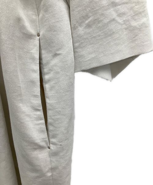 Noble（ノーブル）Noble (ノーブル) ノーカラーコート アイボリー サイズ:36の古着・服飾アイテム