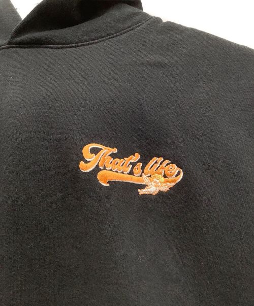 That's life（ザッツ ライフ）That's life (ザッツ ライフ) プルオーバーパーカー ブラック サイズ:Lの古着・服飾アイテム