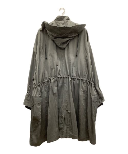 JOE CHIA（ジョーチア）JOE CHIA (ジョーチア) Woven Oversized Long Hooded Jacket グレー サイズ:FREEの古着・服飾アイテム