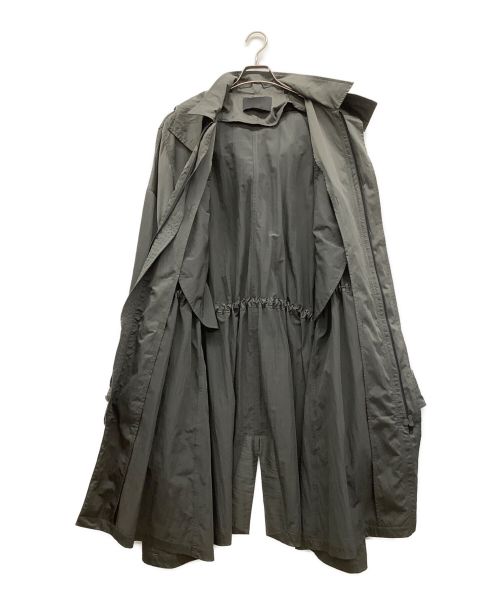 JOE CHIA（ジョーチア）JOE CHIA (ジョーチア) Woven Oversized Long Hooded Jacket グレー サイズ:FREEの古着・服飾アイテム