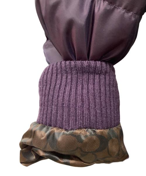 COACH（コーチ）COACH (コーチ) ファーダウンコート パープル サイズ:Sの古着・服飾アイテム