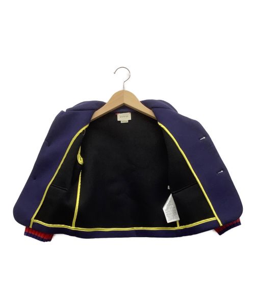GUCCI（グッチ）GUCCI (グッチ) テーラードジャケット ネイビー サイズ:36Mの古着・服飾アイテム