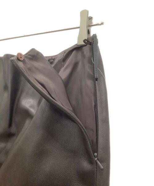 Lafayette（ラファイエット）Lafayette (ラファイエット) レザースカート ブラウン サイズ:8の古着・服飾アイテム