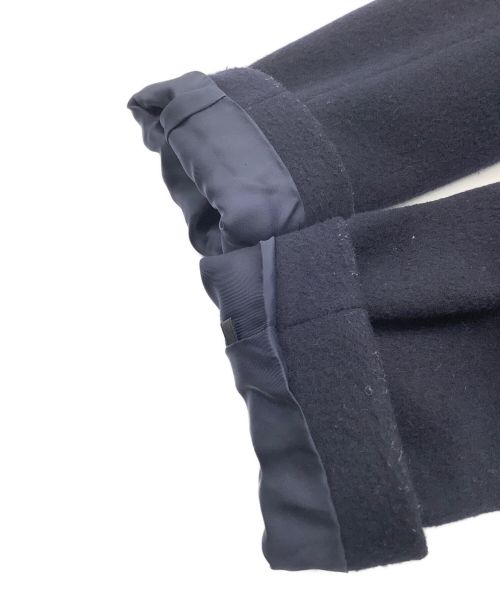 NOLLEY'S sophi（ノーリーズソフィー）NOLLEY'S sophi (ノーリーズソフィー) ビーバーノーカラーコート ネイビー サイズ:36の古着・服飾アイテム