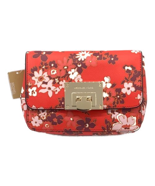 MICHAEL KORS（マイケル・コース）MICHAEL KORS (マイケルコース) ショルダーバッグ レッド×ホワイト 未使用品の古着・服飾アイテム