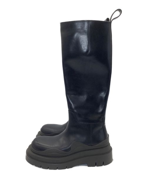 BOTTEGA VENETA（ボッテガベネタ）BOTTEGA VENETA (ボッテガベネタ) タイヤチェルシーロングブーツ ブラック サイズ:36の古着・服飾アイテム