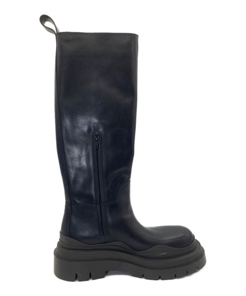 BOTTEGA VENETA（ボッテガベネタ）BOTTEGA VENETA (ボッテガベネタ) タイヤチェルシーロングブーツ ブラック サイズ:36の古着・服飾アイテム