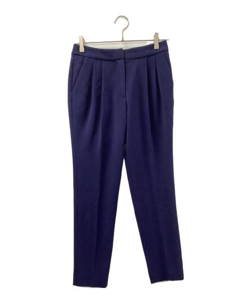 ENFOLD（エンフォルド）ENFOLD (エンフォルド) ダブルクロスタックアンクルパンツ ネイビー サイズ:36の古着・服飾アイテム