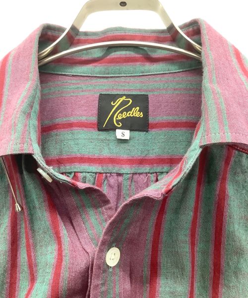 Needles（ニードルズ）Needles (ニードルズ) プルオーバーシャツ レッド×グリーン サイズ:Sの古着・服飾アイテム