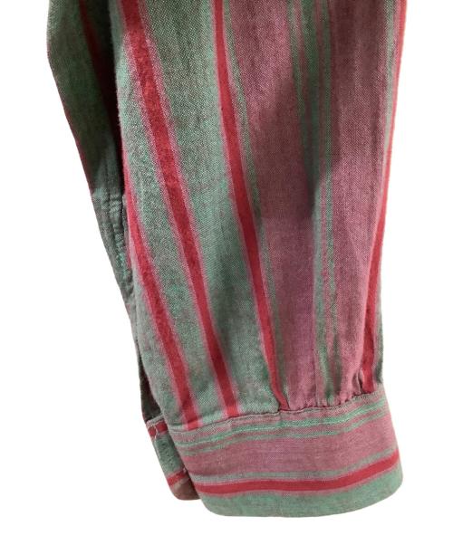 Needles（ニードルズ）Needles (ニードルズ) プルオーバーシャツ レッド×グリーン サイズ:Sの古着・服飾アイテム
