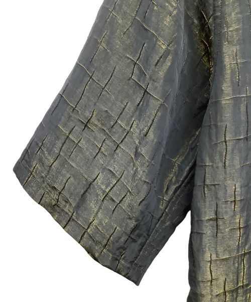 Needles（ニードルズ）Needles (ニードルズ) オープンカラーシャツ ゴールド×ブラック サイズ:Sの古着・服飾アイテム