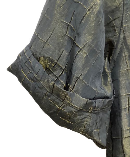 Needles（ニードルズ）Needles (ニードルズ) オープンカラーシャツ ゴールド×ブラック サイズ:Sの古着・服飾アイテム