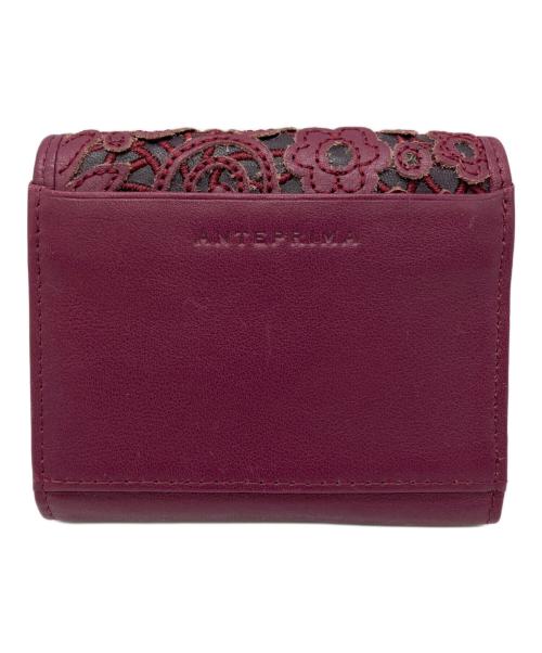 ANTEPRIMA（アンテプリマ）ANTEPRIMA (アンテプリマ) 3つ折り財布 パープルの古着・服飾アイテム