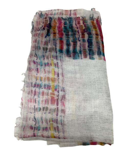 CHANEL（シャネル）CHANEL (シャネル) カシミヤシルク大判ストール ホワイトの古着・服飾アイテム