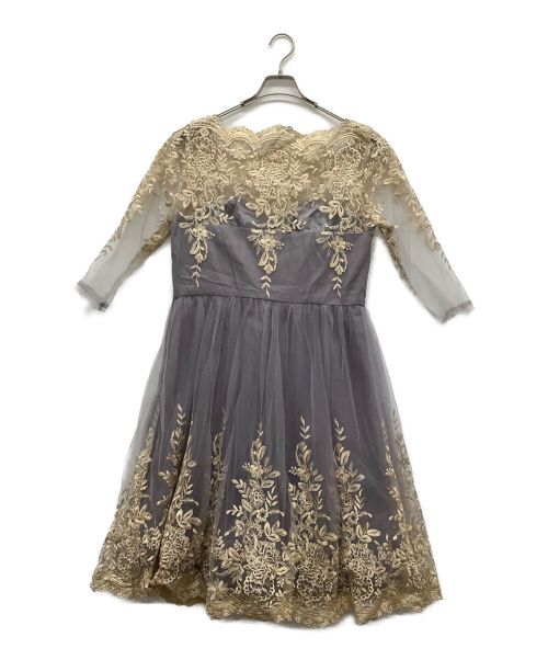 Chi chi（チチ）Chi chi (チチ) チュールドレス ライトグレー サイズ:UK16の古着・服飾アイテム