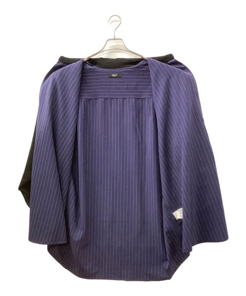 glamb（グラム）glamb (グラム) Double Layered SH/ダブルレイヤードシャツ ネイビー×ブラック サイズ:Mの古着・服飾アイテム