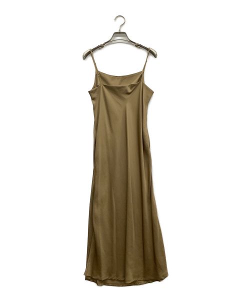 MUVEIL（ミュベール）MUVEIL (ミュベール) ノースリーブワンピース ブラウン サイズ:38の古着・服飾アイテム