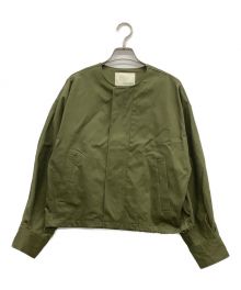 uncrave（アンクレイヴ3.）の古着「ノーカラージャケット」｜オリーブ