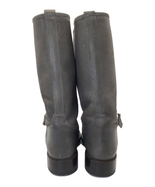 HERMES（エルメス）HERMES (エルメス) サイドジップブーツ グレー サイズ:40 1/2の古着・服飾アイテム