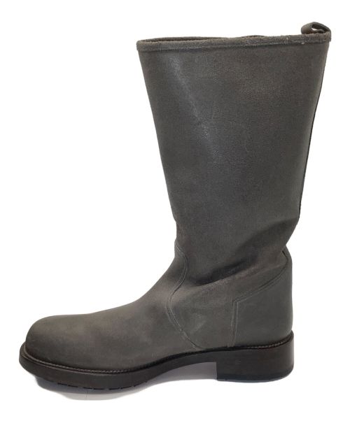 HERMES（エルメス）HERMES (エルメス) サイドジップブーツ グレー サイズ:40 1/2の古着・服飾アイテム