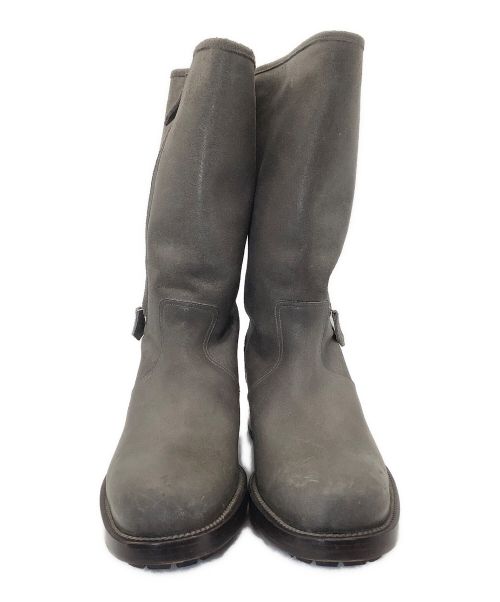HERMES（エルメス）HERMES (エルメス) サイドジップブーツ グレー サイズ:40 1/2の古着・服飾アイテム