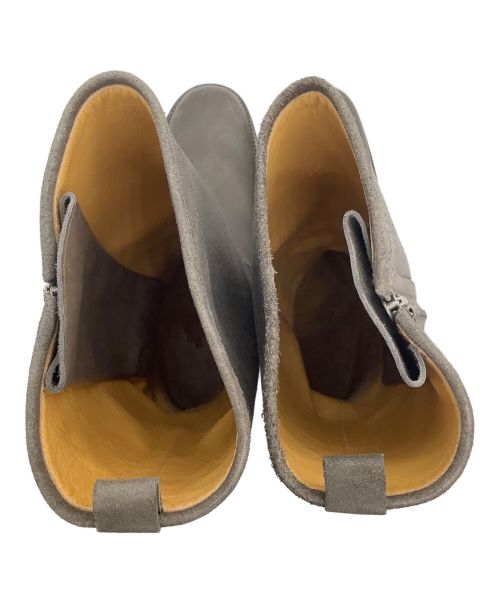 HERMES（エルメス）HERMES (エルメス) サイドジップブーツ グレー サイズ:40 1/2の古着・服飾アイテム