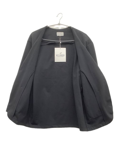 Westwood Outfitters（ウエストウッドアウトフィッターズ）WESTWOOD OUTFITTERS (ウエストウッドアウトフィッターズ) ビッグノーカラージャケット ブラック サイズ:Sの古着・服飾アイテム