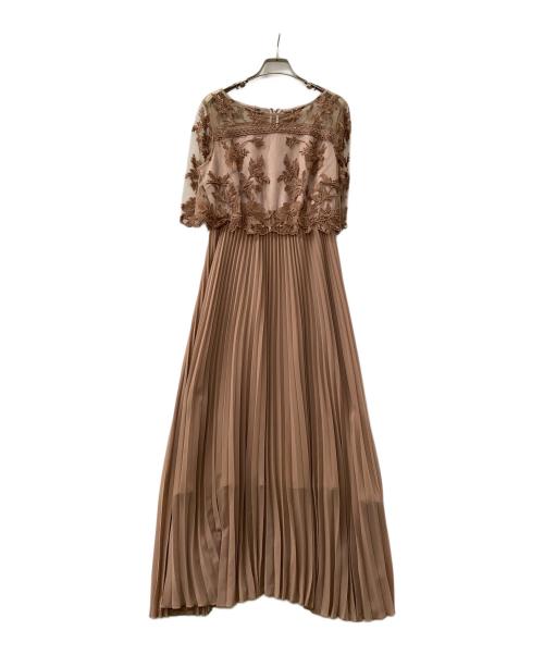 azalearose（アザレアローズ）azalearose (アザレアローズ) レース袖付きOP ブラウン サイズ:Lの古着・服飾アイテム