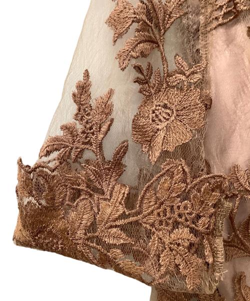 azalearose（アザレアローズ）azalearose (アザレアローズ) レース袖付きOP ブラウン サイズ:Lの古着・服飾アイテム