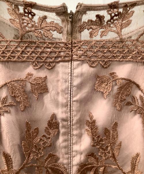 azalearose（アザレアローズ）azalearose (アザレアローズ) レース袖付きOP ブラウン サイズ:Lの古着・服飾アイテム