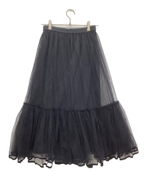 IENA（イエナ）IENA (イエナ) リボンチュールスカート ブラック サイズ:38 未使用品の古着・服飾アイテム