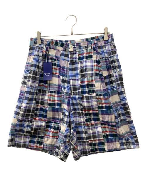 KUON（クオン）KUON (クオン) ハーフパンツ ネイビー×ブルー サイズ:Lの古着・服飾アイテム