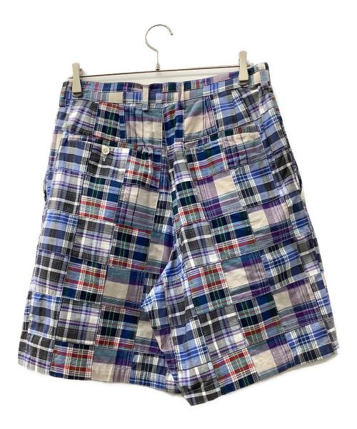 KUON（クオン）KUON (クオン) ハーフパンツ ネイビー×ブルー サイズ:Lの古着・服飾アイテム