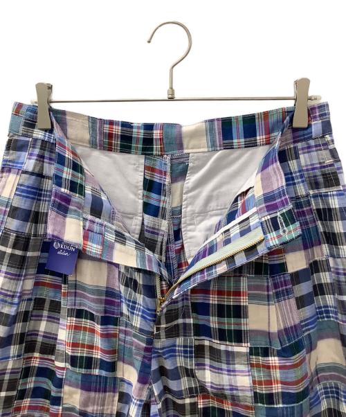 KUON（クオン）KUON (クオン) ハーフパンツ ネイビー×ブルー サイズ:Lの古着・服飾アイテム