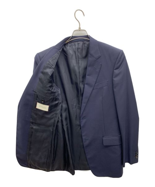 GUCCI（グッチ）GUCCI (グッチ) 2Bセットアップスーツ ネイビー サイズ:7-46Rの古着・服飾アイテム