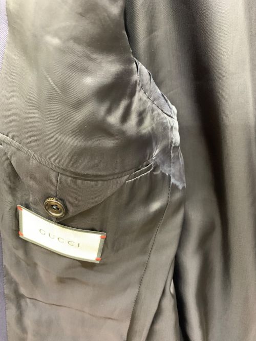 GUCCI（グッチ）GUCCI (グッチ) 2Bセットアップスーツ ネイビー サイズ:7-46Rの古着・服飾アイテム