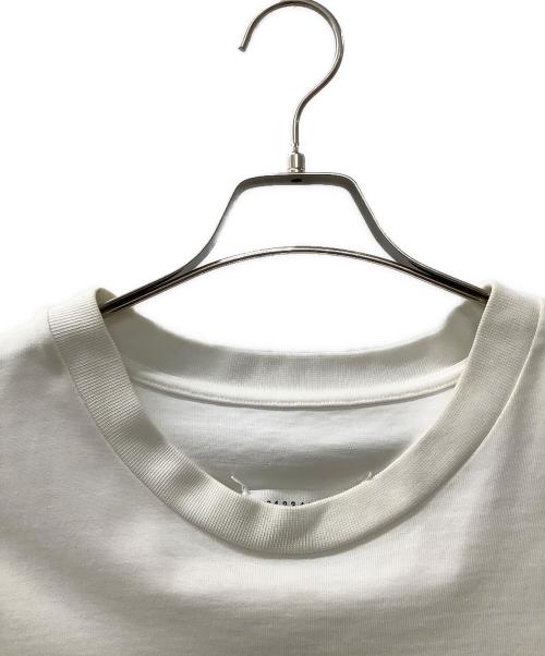 Maison Margiela（メゾンマルジェラ）Maison Margiela (メゾンマルジェラ) 19SS “Caution”Big Tee- ホワイト×レッド サイズ:46の古着・服飾アイテム