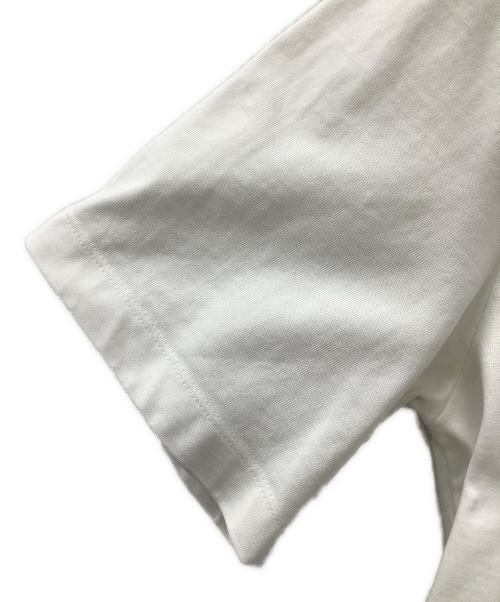 Maison Margiela（メゾンマルジェラ）Maison Margiela (メゾンマルジェラ) 19SS “Caution”Big Tee- ホワイト×レッド サイズ:46の古着・服飾アイテム