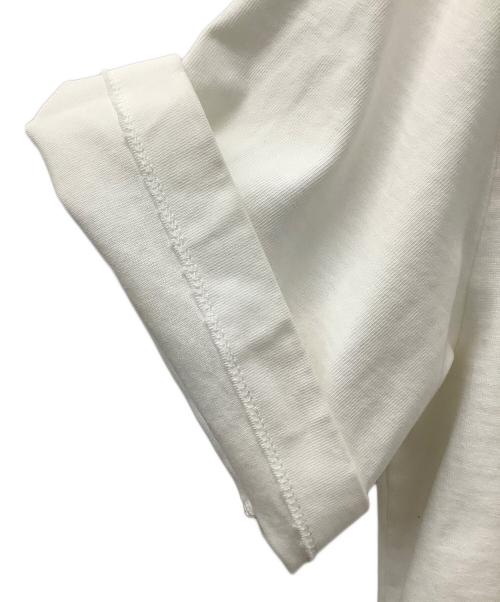 Maison Margiela（メゾンマルジェラ）Maison Margiela (メゾンマルジェラ) 19SS “Caution”Big Tee- ホワイト×レッド サイズ:46の古着・服飾アイテム