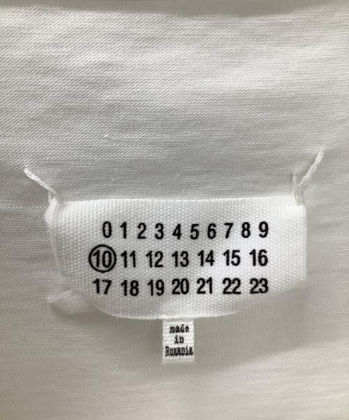 Maison Margiela（メゾンマルジェラ）Maison Margiela (メゾンマルジェラ) 19SS “Caution”Big Tee- ホワイト×レッド サイズ:46の古着・服飾アイテム