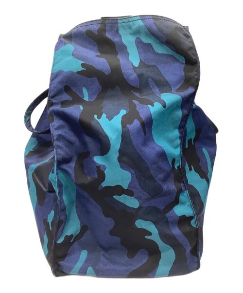 PRADA（プラダ）PRADA (プラダ) ナイロントートバッグ ブラック×ブルーの古着・服飾アイテム