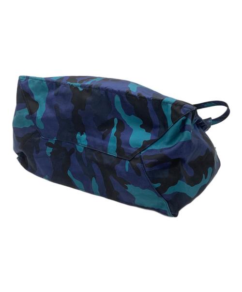 PRADA（プラダ）PRADA (プラダ) ナイロントートバッグ ブラック×ブルーの古着・服飾アイテム