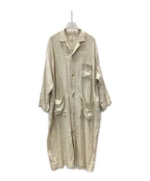 Snow peak（スノーピーク）Snow peak (スノーピーク) コットンリネンドビーロングシャツ ベージュ サイズ:M（US-S）の古着・服飾アイテム