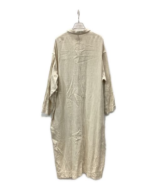 Snow peak（スノーピーク）Snow peak (スノーピーク) コットンリネンドビーロングシャツ ベージュ サイズ:M（US-S）の古着・服飾アイテム