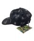 A BATHING APE (アベイシングエイプ) モノグラムパネルキャップ ブラック：7000円